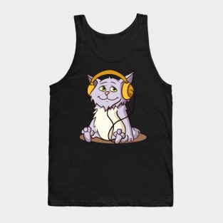 Music loving cat Tank Top